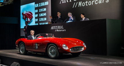 Artcurial verkauft Ferrari Dino Prototyp für 4.4 Millionen Euro in Paris