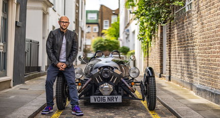Für Alex Goy und seinen Morgan Three Wheeler scheint immer die Sonne
