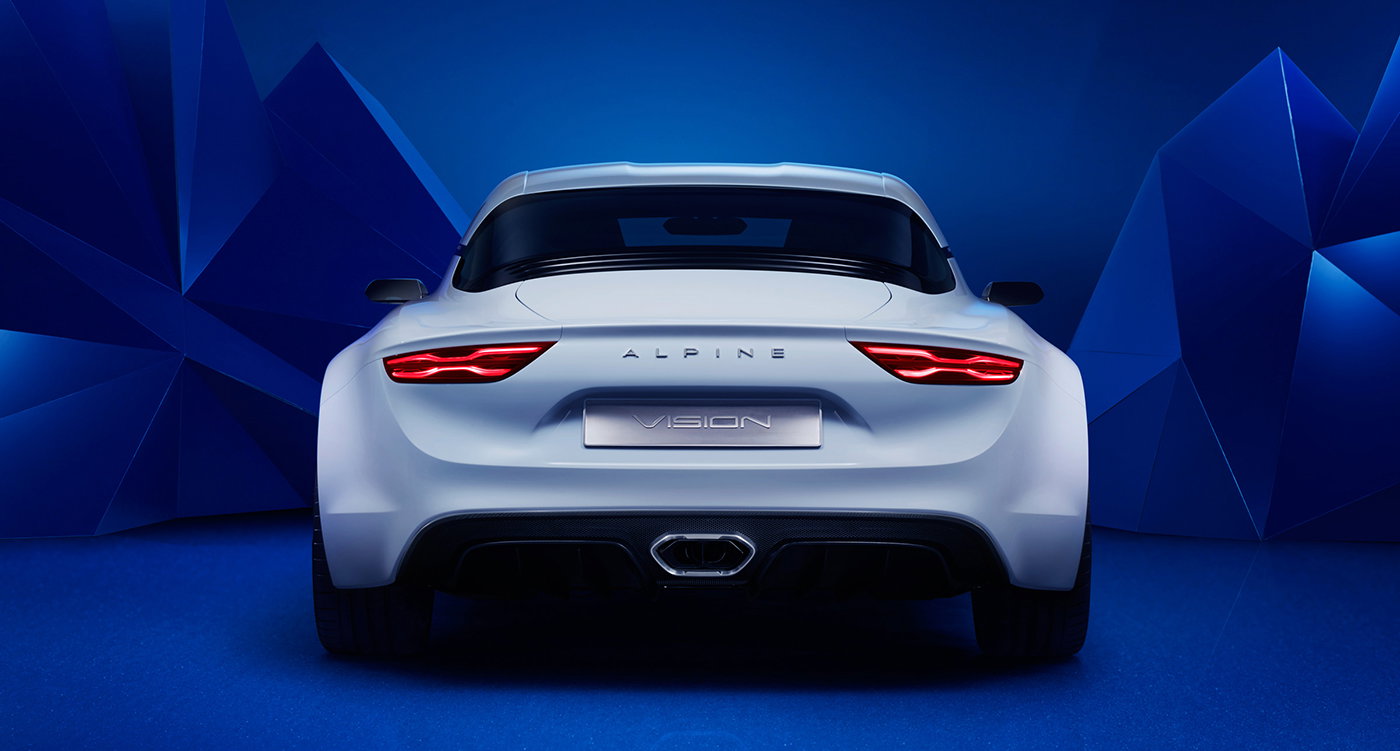 The Renault Alpine Vision concept has the Porsche 718 Cayman in