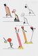 Drawings for lamps Tahiti and Cavalieri, 1981.