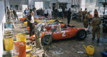 Carlo Chitti and his mechanics at the Ferrari paddock during the Belgian Grand Prix in 1961. Carlo Chitti and his mechanics at the Ferrari paddock during the Belgian Grand Prix in 1961.
