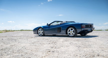 Dieser Ferrari 512 TR Spider aus einem raren Trio ist ein offener Hochgenuss