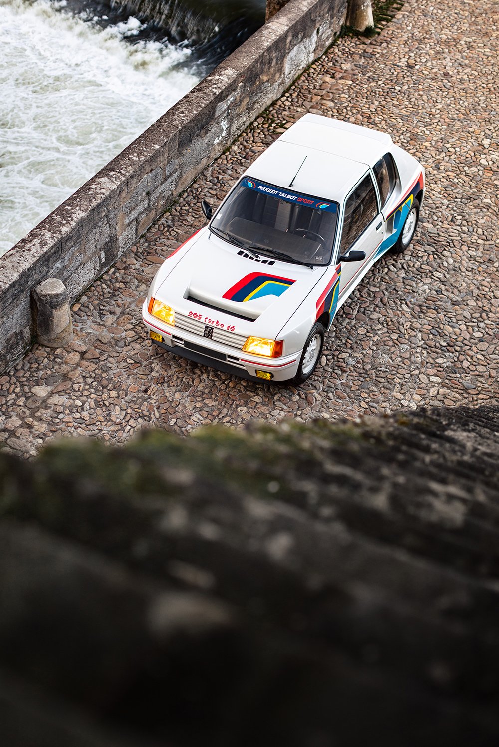 This pearl-white Peugeot 205 T16 is a street-legal rally icon