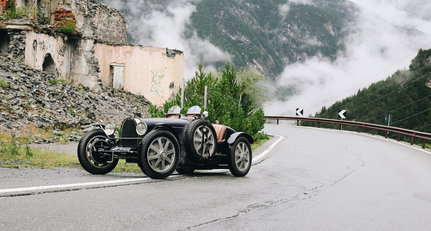 Die nasse Alpentour in einem Bugatti Typ 51 war ein persönlicher Lebenstraum