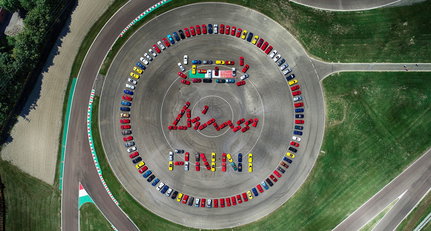 Ferrari threw a record-breaking party for the Dino’s 50th anniversary