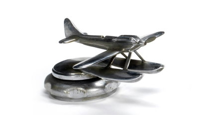 A Schneider Trophy seaplane mascot by A E Lejeune, 1931 A Schneider Trophy seaplane mascot by A E Lejeune, 1931