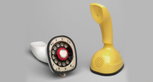 L.M. Ericsson Telephone Company, (Swedish, est. 1876). Hugo Blomberg (Swedish, born 1897), Ralph Lysell (Swedish, born 1907), Hans Gösta Thames (Swedish, born 1916). Ericofon Telephone. 1949–54. ABS plastic, rubber, and nylon housing, .1 (white): 8 1/2 x L.M. Ericsson Telephone Company, (Swedish, est. 1876). Hugo Blomberg (Swedish, born 1897), Ralph Lysell (Swedish, born 1907), Hans Gösta Thames (Swedish, born 1916). Ericofon Telephone. 1949–54. ABS plastic, rubber, and nylon housing, .1 (white): 8 1/2 x