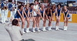 Majorettes from Sebring High School lined up at the 12 Hours of Sebring, 1967. Majorettes from Sebring High School lined up at the 12 Hours of Sebring, 1967.