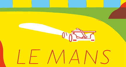 24 illustrators have designed 24 charming posters for Le Mans