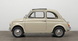 Dante Giacosa (Italian, 1905–1996). 500f city car. Designed 1957 (this example 1968). Steel with fabric top, 52 × 52 × 116 7/8″ (132.1 × 132.1 × 296.9 cm). Manufactured by Fiat S.p.A. (Turin, Italy, est. 1899). The Museum of Modern Art, New York. Gift of Dante Giacosa (Italian, 1905–1996). 500f city car. Designed 1957 (this example 1968). Steel with fabric top, 52 × 52 × 116 7/8″ (132.1 × 132.1 × 296.9 cm). Manufactured by Fiat S.p.A. (Turin, Italy, est. 1899). The Museum of Modern Art, New York. Gift of