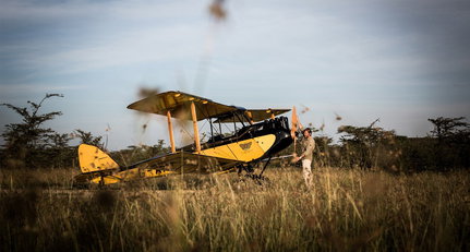Fly away in a piece of Hollywood and aviation history while helping Rhinos