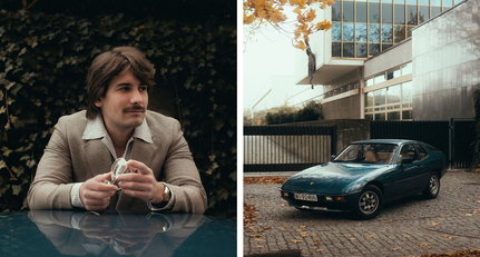 Tomek Sarna and his Porsche 924 take it back to 1979 in the name of Movember