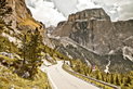 Dramatische Momente am Sellajoch.