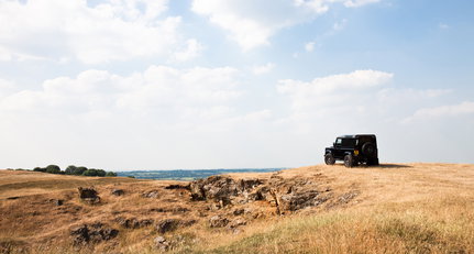 Land Rover Defender LXV: With some help from our little friend