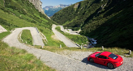 Over the Alps and far away - driving the new Porsche Cayman S