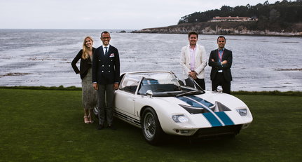 Showing a Ford GT40 Roadster at Pebble Beach with Girardo & Co.