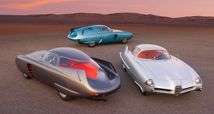 The three mythical Bertone B.A.T. cars come up for auction in New York