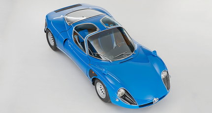 The mythical blue Tipo 33 emerges for Alfa Romeo’s 110th birthday
