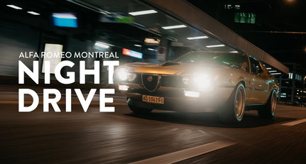 Going for a Night Drive in Zürich with a fire-spitting Alfa Romeo