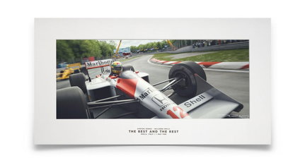 Ayrton Senna as you’ve never seen him before in this sensational new artwork