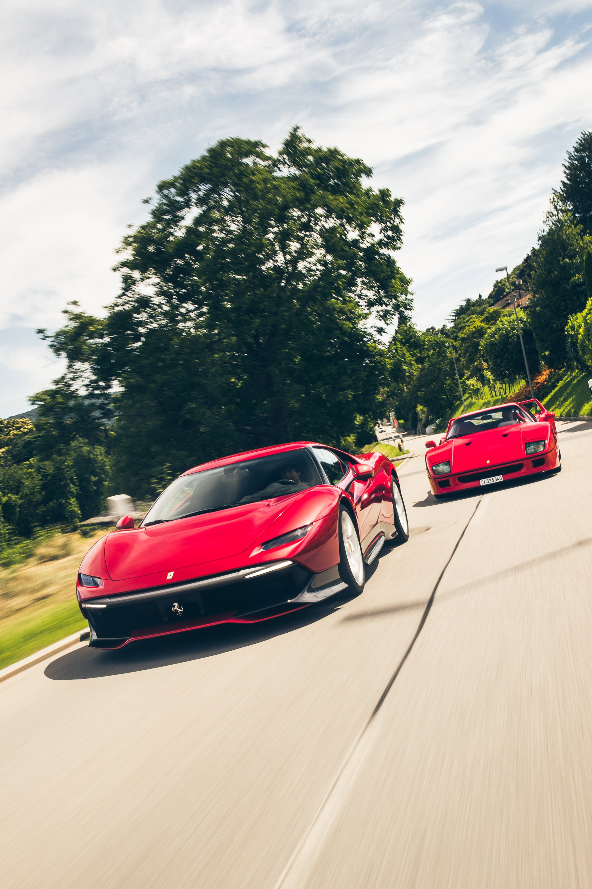 A rosso rendezvous with the Ferrari SP38 Deborah and F40 in Lugano