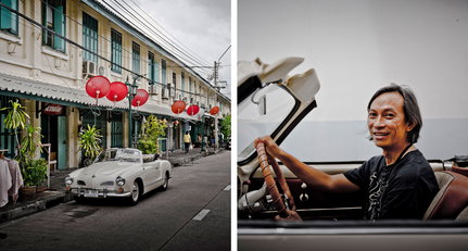Der perfekte Klassiker, um Bangkoks Straßen zu erkunden? Der Karmann Ghia dieses Designers