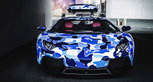 BAPE Lamborghini Aventador Arctic Camo BAPE Lamborghini Aventador Arctic Camo