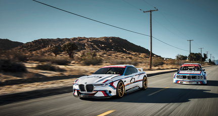 BMW 3.0 CSL Hommage R stürmt im Rennanzug nach Pebble Beach