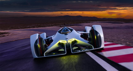 The Chaparral 2X concept is a laser-powered wingsuit on wheels