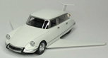 A scale model of the 'flying' DS famously used in the 1965 film 'Fantômas se déchaîne'