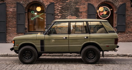 A Range Rover restomod on the mean streets of Brooklyn