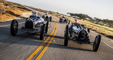 Eine glorreiche Grand Prix Reunion mit allen vier Bugatti Typ 59