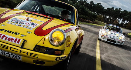 This phenomenal pair of Porsches shone brightly on the Tour de France