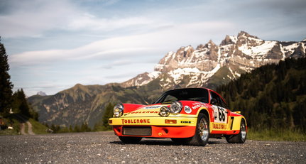 Summit storm with the Toblerone Porsche 911 Carrera RSR