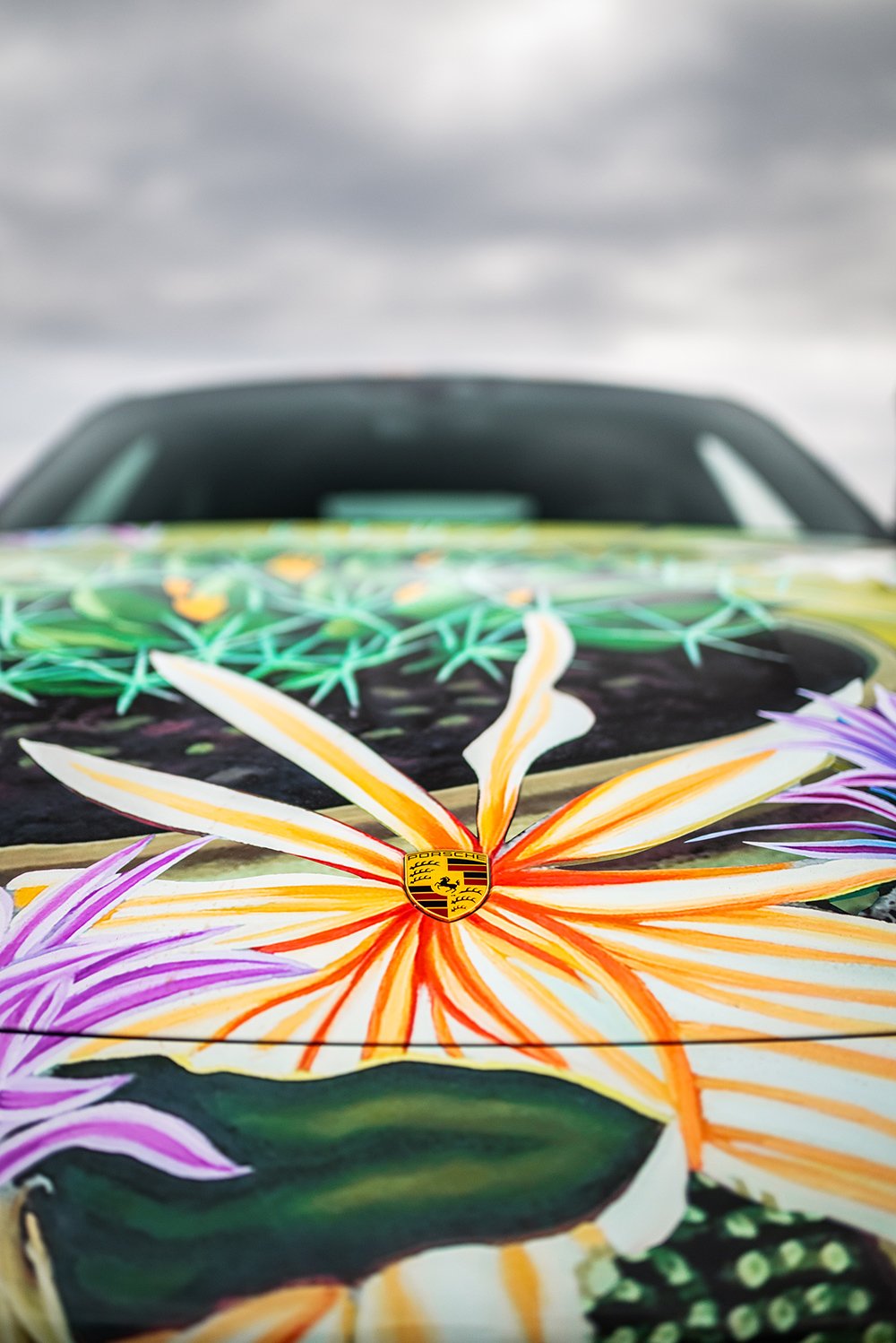 This Porsche Taycan Art Car celebrates the Queen of the Night