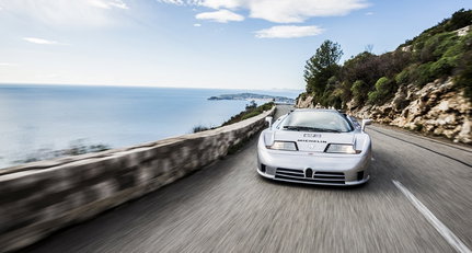 Returning to Monaco with the Bugatti EB110 SS ice-speed record car