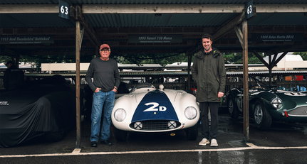 Treffen Sie dieses Vater-und-Sohn-Duo und ihren legendären Ferrari für das Goodwood Revival