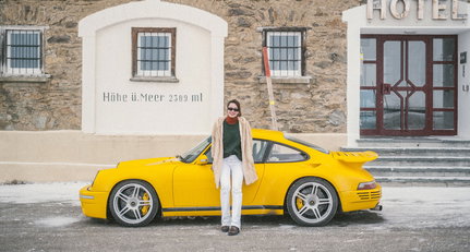Ein morgendlicher Sprint über den Bernina Pass mit Aloisa Ruf im CTR-Jubiläumsprototypen