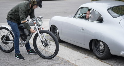 Outlaw Porsche meets two-wheel technology with this electric bicycle