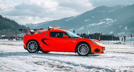 For your snow-blind eyes only: shooting for Zell am See in the last Lotus Elise