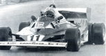 The Ferrari 312 T6 being tested