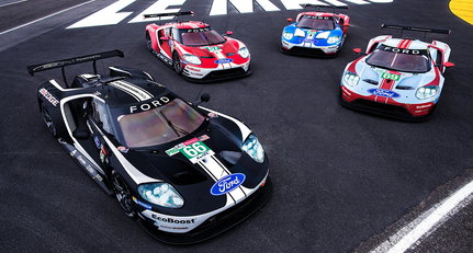 Ford lässt seine GT in Le Mans zum Abschied in Retro-Farben starten