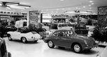 Porsche's 1964 range at a US motor show.