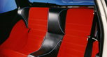 Red corduroy interior of a 1977 Porsche 924 Martini edition. Red corduroy interior of a 1977 Porsche 924 Martini edition.