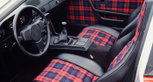 Tartan seats in a 1979 Porsche 924 Turbo. Tartan seats in a 1979 Porsche 924 Turbo.