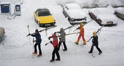 Snapshot, 1970er: Ein Hauch von Sonnenschein beim Wintersport