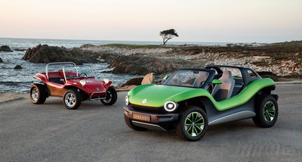 Under the Californian sunshine in Volkswagen’s new electric buggy