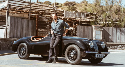 Jaguar Classic built this bespoke XK120 especially for David Gandy
