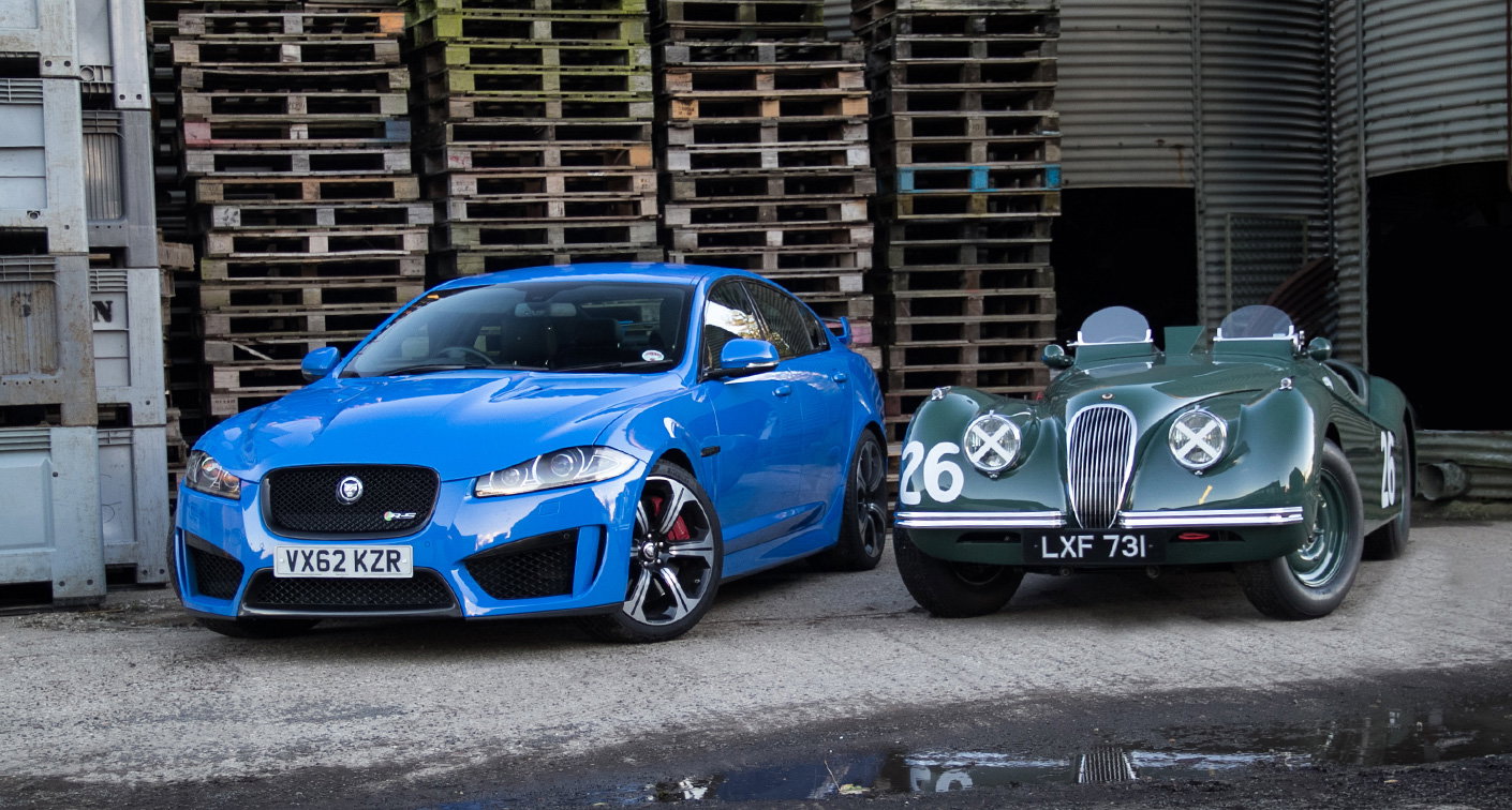 Jaguar XFR-S meets XK120