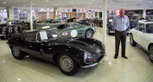 Owner Derek Hood with a rare XKSS Owner Derek Hood with a rare XKSS